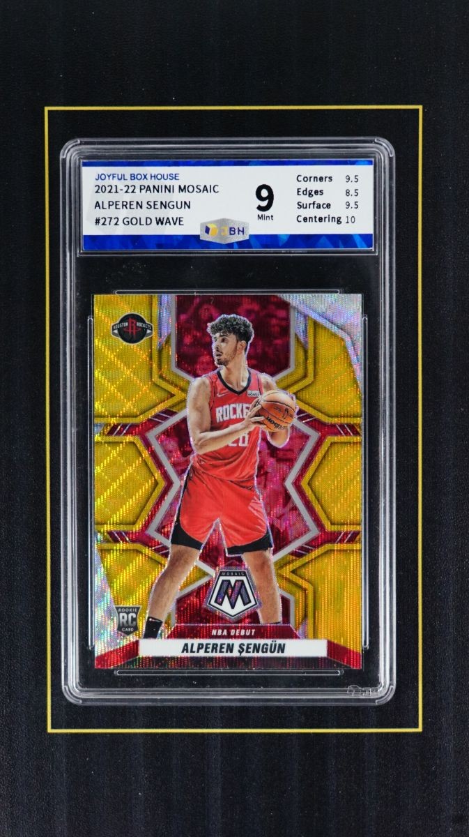 2021-22 Mosaic Alperen Sengun NBA Debut Gold Wave Prizm SP Rookie #RC 272