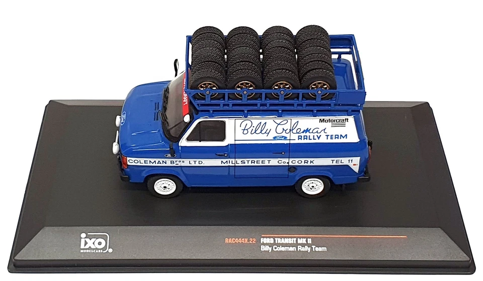 Ixo 1/43 Scale RAC444X.22 Ford Transit Mk2 Billy Coleman Racing Team Blue/White - Image 4 of 4