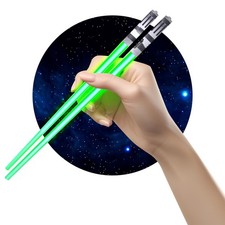 Sabers Chop Lightsaber Led Light Up Chopsticks 1 Pair Skywalker Green