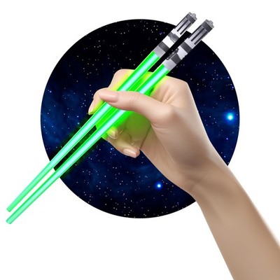 Sabers Chop Lightsaber Led Light Up Chopsticks 1 Pair Skywalker Green
