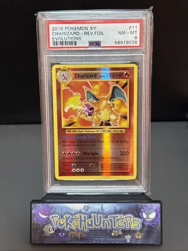 Pokemon Card Charizard 11/108 Holo Rare XY Evolutions Set PSA 8 NM - MT