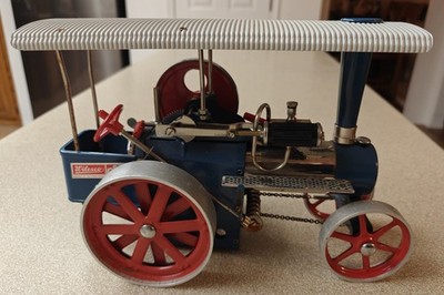 Vintage Wilesco D40 Traction Steam Engine w/ Box Dampftraktor West Germany works