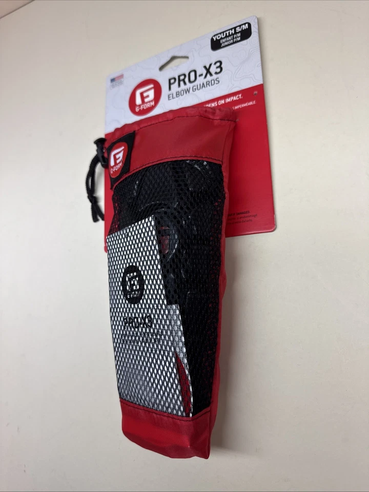 New G-Form Pro X Elbow Pads (Pair) Black/Red, Youth S/M, Cycling & Biking - Image 3 of 4