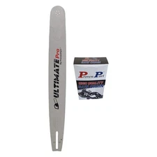 20" Guide Bar With One Chain 3/8" .058" 72 Drive Links RN UH K095 208RNDK095