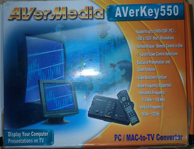 Avermedia Averkey 550 Computer to TV Converter NEW