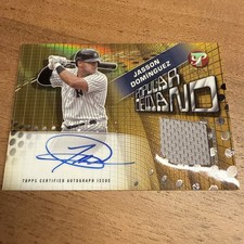 2025 Topps Pristine Jasson Domínguez Popular Demand Relics Gold Refractor /50🔥