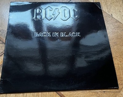 AC/DC  Back in black LP SPAIN 1st press 1980 RARES GLANZ COVER SHINY COVER