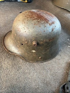 WWI ET64 Imperial German Stahlhelm Helmet M1916 WW1 As Is Free Shipping
