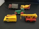 MATCHBOX LESNEY LOT OF FIVE MODELS INC BEDFORD EVENING NEWS VAN --Y541