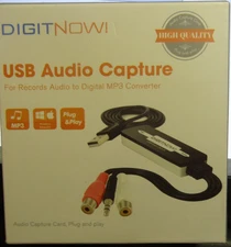 DigitNow! USB Audio Capture - Records Audio to Digital MP3 Converter  NEW $10