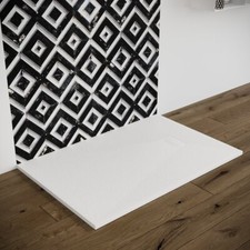 PIATTO DOCCIA effetto pietra 70 80 90 100 120 140 160 180 SMC resina BIANCO