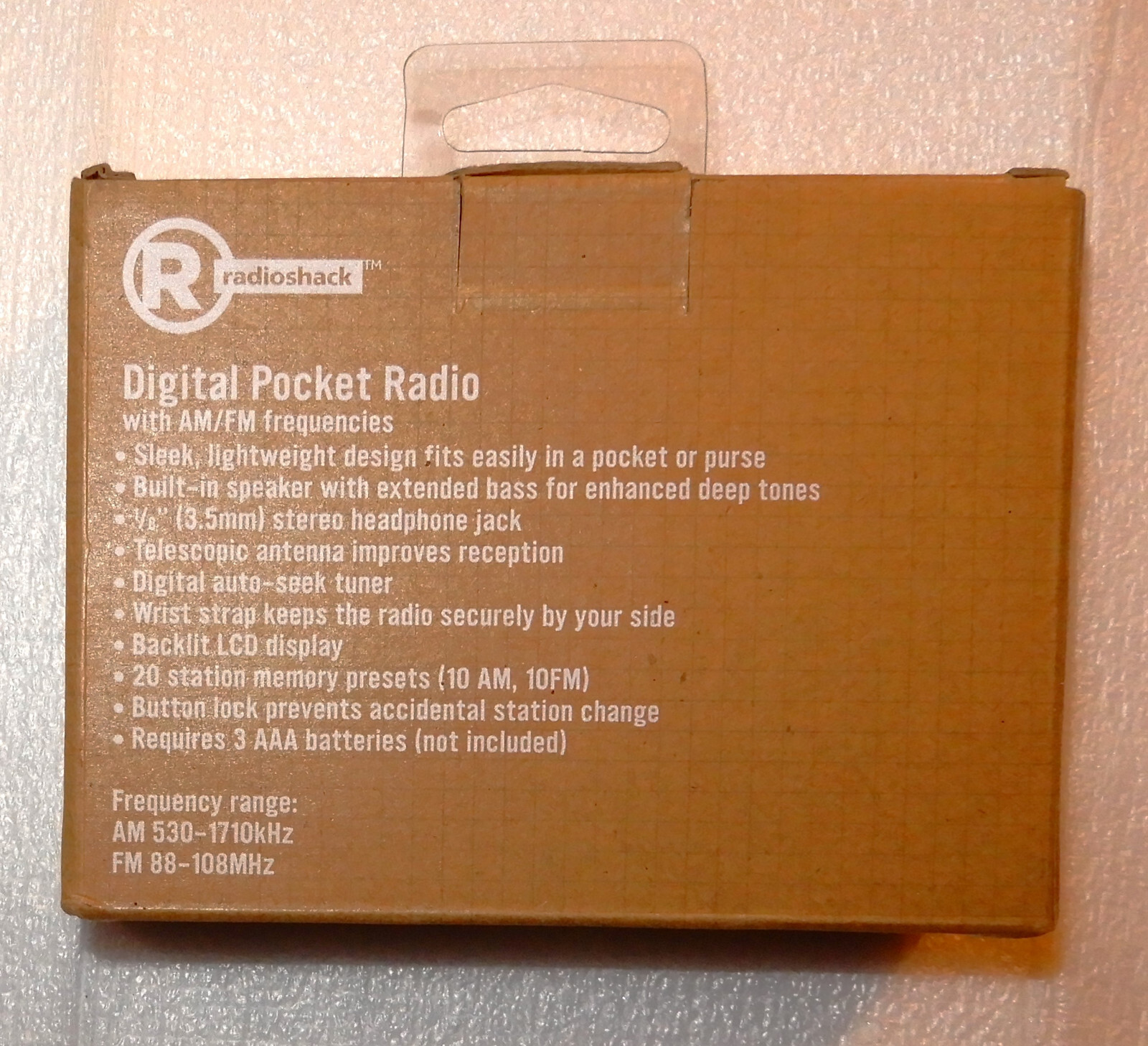 RadioShack Digital AM/FM Pocket Portable AM FM Radio 1201475 eBay