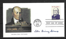 United Sates Presidents - John Quincy Adams - FDC . Fleetwood cachet
