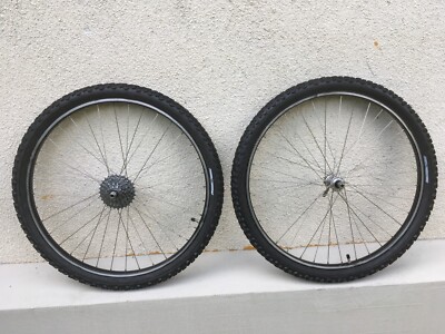 Vintage 26'' Shimano Deore LX 7 speed wheels MTB Laufradsatz Ritchey Mega Bite