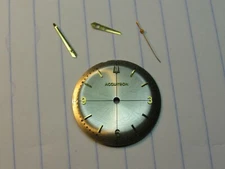 BULOVA  ACCUTRON 214 Mens Crosshairs WATCH DIAL & Hand Set 1960s - 1970s (ABC)