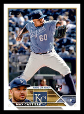 2023 Topps Max Castillo RC Rookie #251 Kansas City Royals Centered Mint