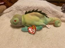 RARE TY beanie babies Iggy the Iguana 1997 retired