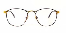 Club LA 5503 Mens Womens Rounded Rectangular X-Bridge Eyeglasses Vintage 90s NOS