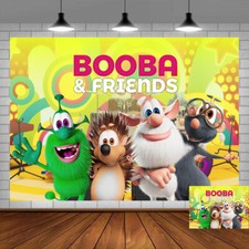 Booba Birthday Party Supplies Backdrop Banner Poster Vinyl 5x3ft Theme Party