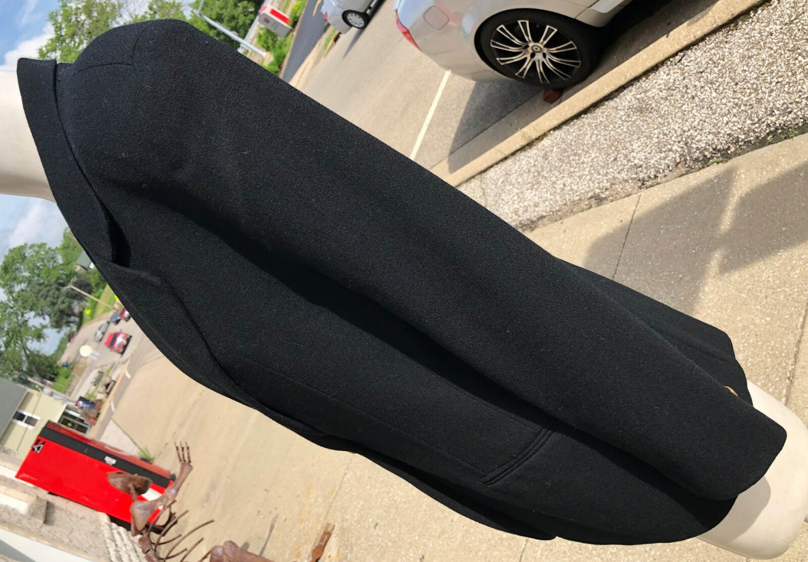 Talbots Black Wool Single Button Shoulder Pads Bu… - image 4