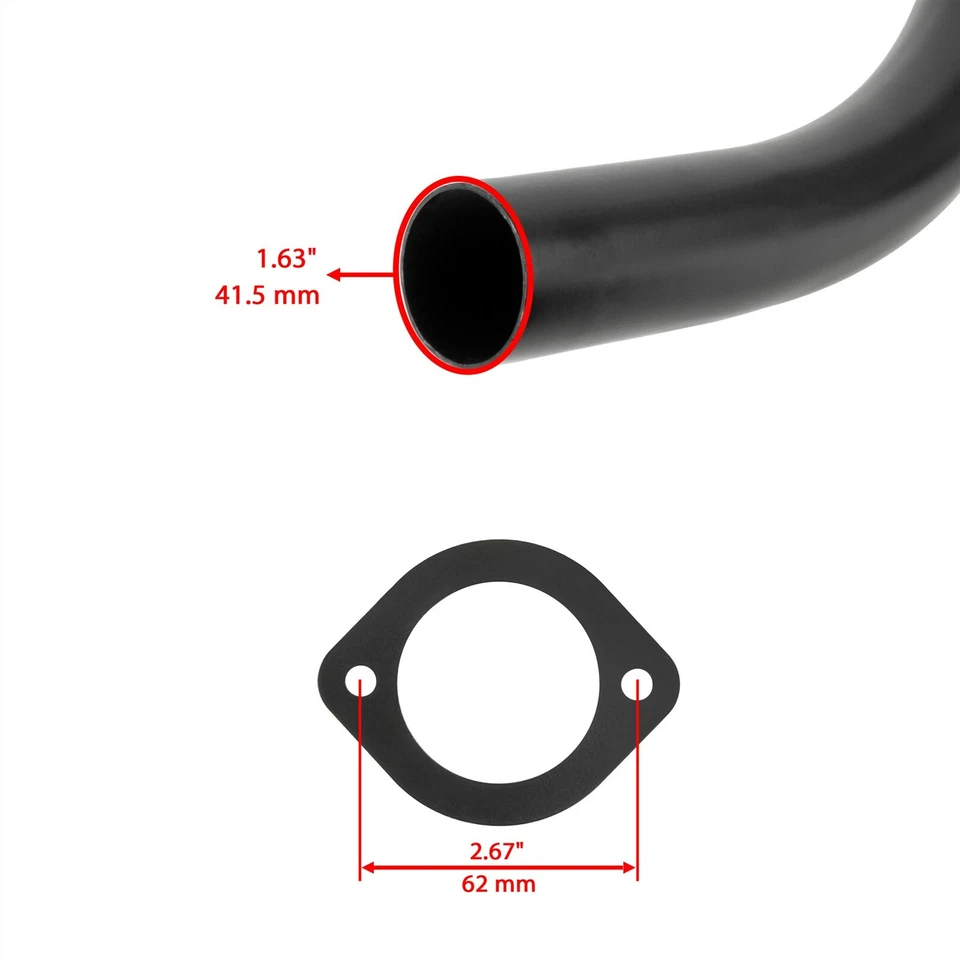 Tubo silenciador de escape con juntas para Yamaha Warrior 350 YFM350X 1987 1988-2004 Foto 2 de 4