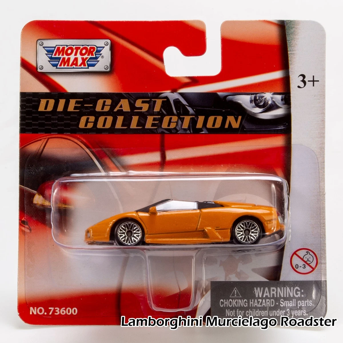 RARE Motormax 1 64 diecast car LAMBORGHINI MURCIELAGO Orange NEW