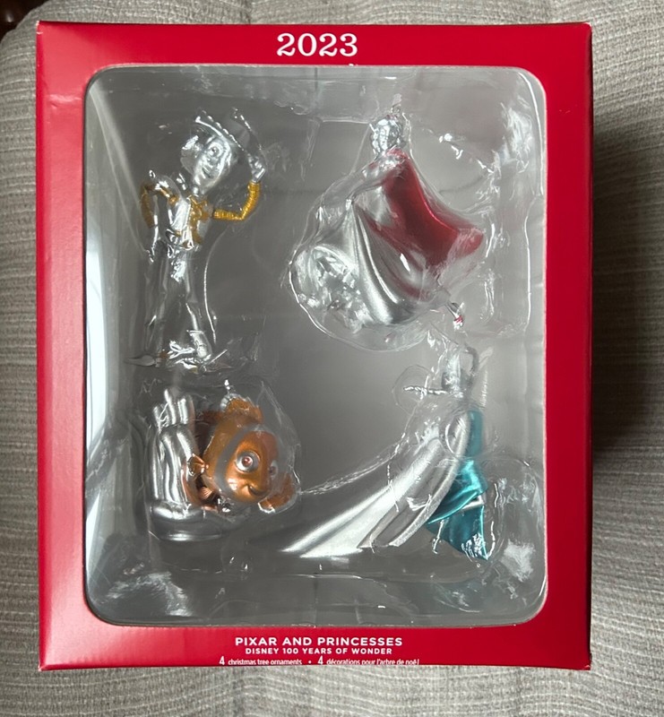 Hallmark Keepsake Ornament 2023 Pixar And Princesses Disney 100 Years Of Wonder