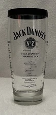 JACK DANIELS OLD NO. 7 DRINK MIX DIRECTIONS, MEASURING GLASS