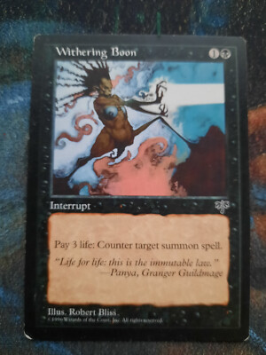 MTG Magic the Gathering - Withering Boon - Mirage - MP L1