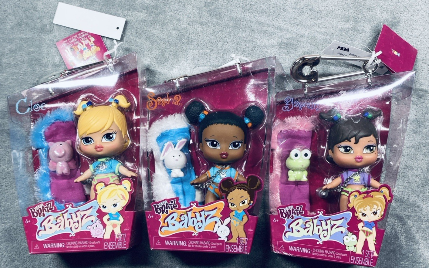 Bratz Babyz 3-Pack Doll Set Sasha Cloe Yasmin MGA 2023