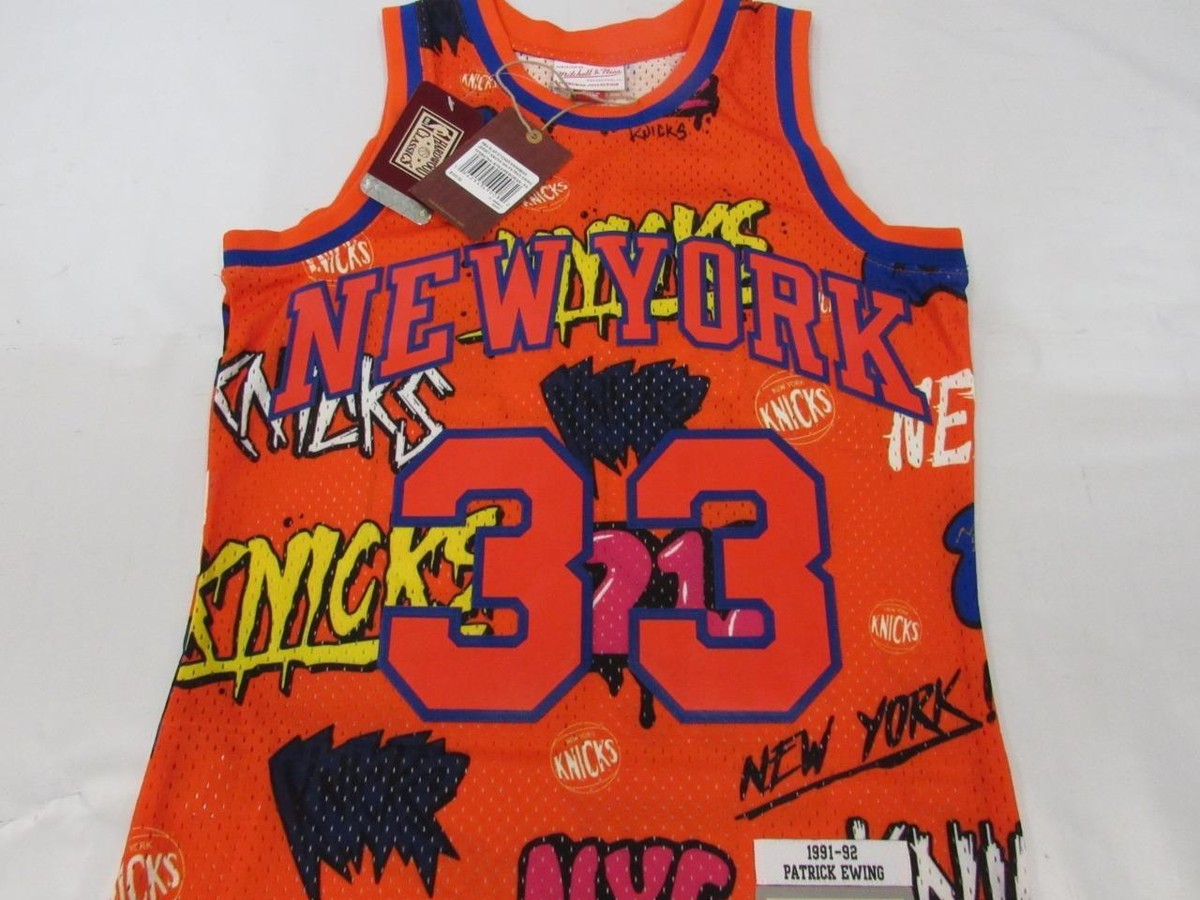 1991-92 Patrick Ewing #33 Knicks Mens Mitchell & Ness Swingman