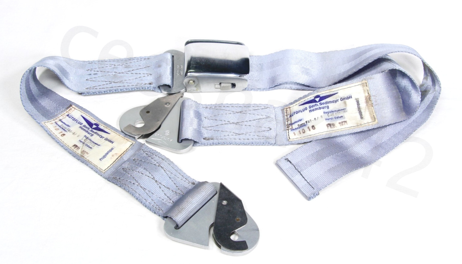 AUTOFLUG Aircraft Seat Belt NEW Complete L-40.070/20 1971 Opened 51" NOS Part