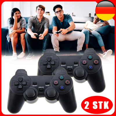 2X Controller für PS2 Playstation2 Dual Vibration wired Gamepad kabelgebunden DE