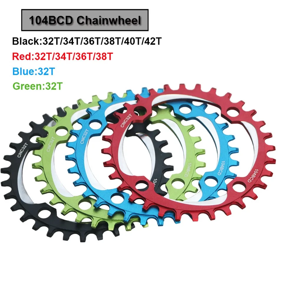 Juego de bielas para bicicleta MTB 152/165/170 mm brazo de biela para bicicleta 30T 32T 34T 36T 38T plato Foto 3 de 4