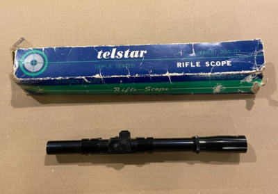 Vintage Genuine Telestar Precision Optics Scope 4x15mm Crosshairs Made in Japan