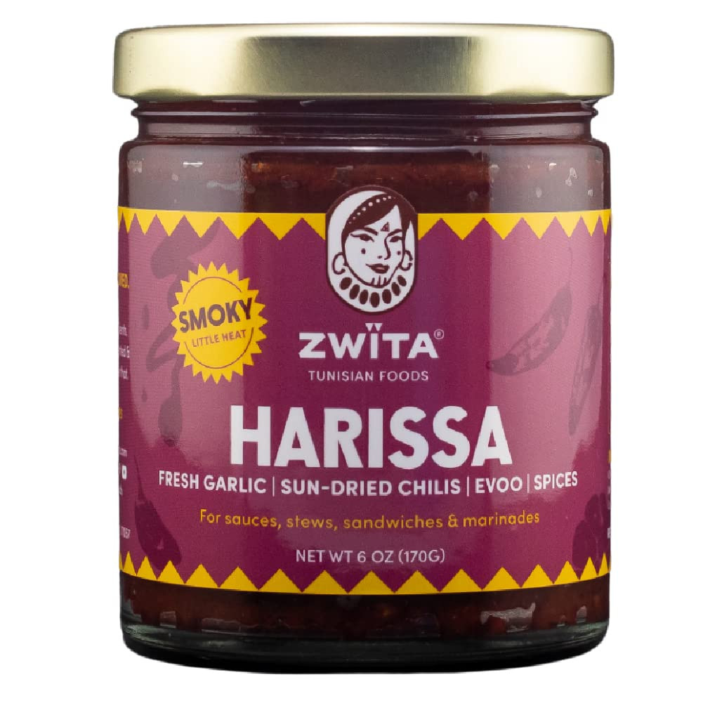 Zwita Smoky Harissa 6 унций | Тунисская вяленая паста с перцем Чили