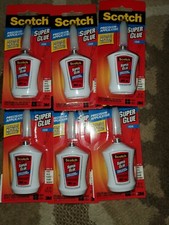 Scotch Super Glue Gel, Precision Applicator, 0.14 oz. AD125 Lot of 6 
