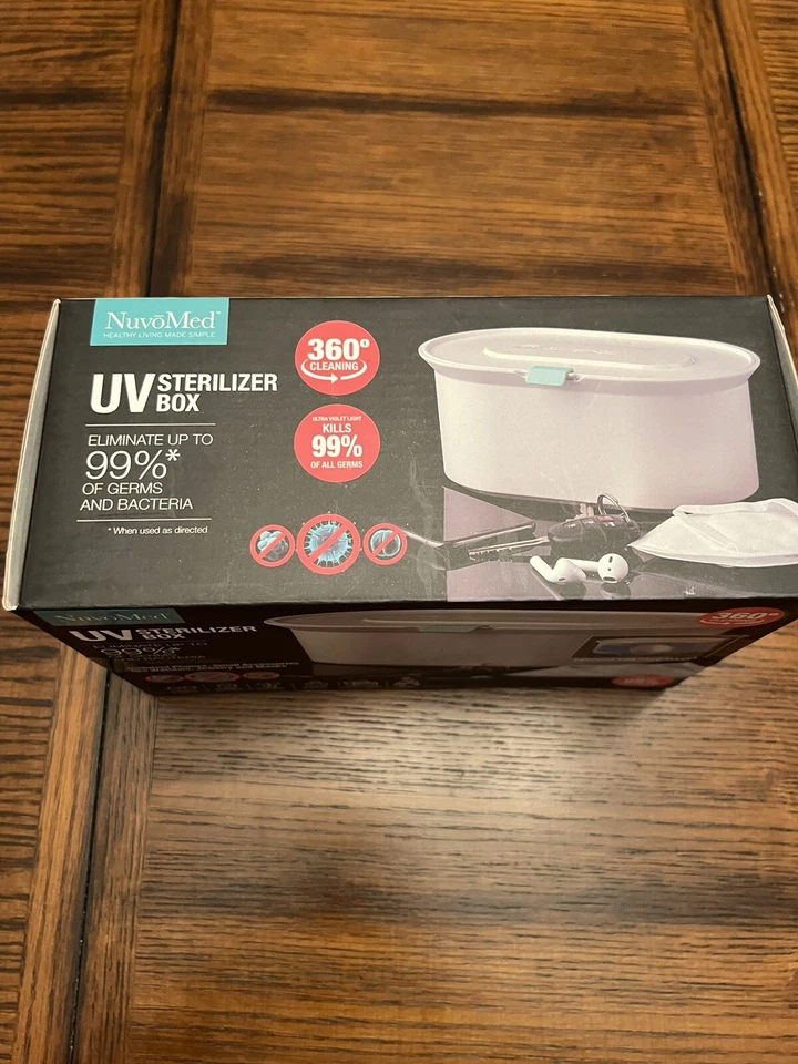 NuvoMed UV Sterilizer Box, Eliminates Up To 99% Of Germs & Bacteria NEW In Box - Image 4 of 4