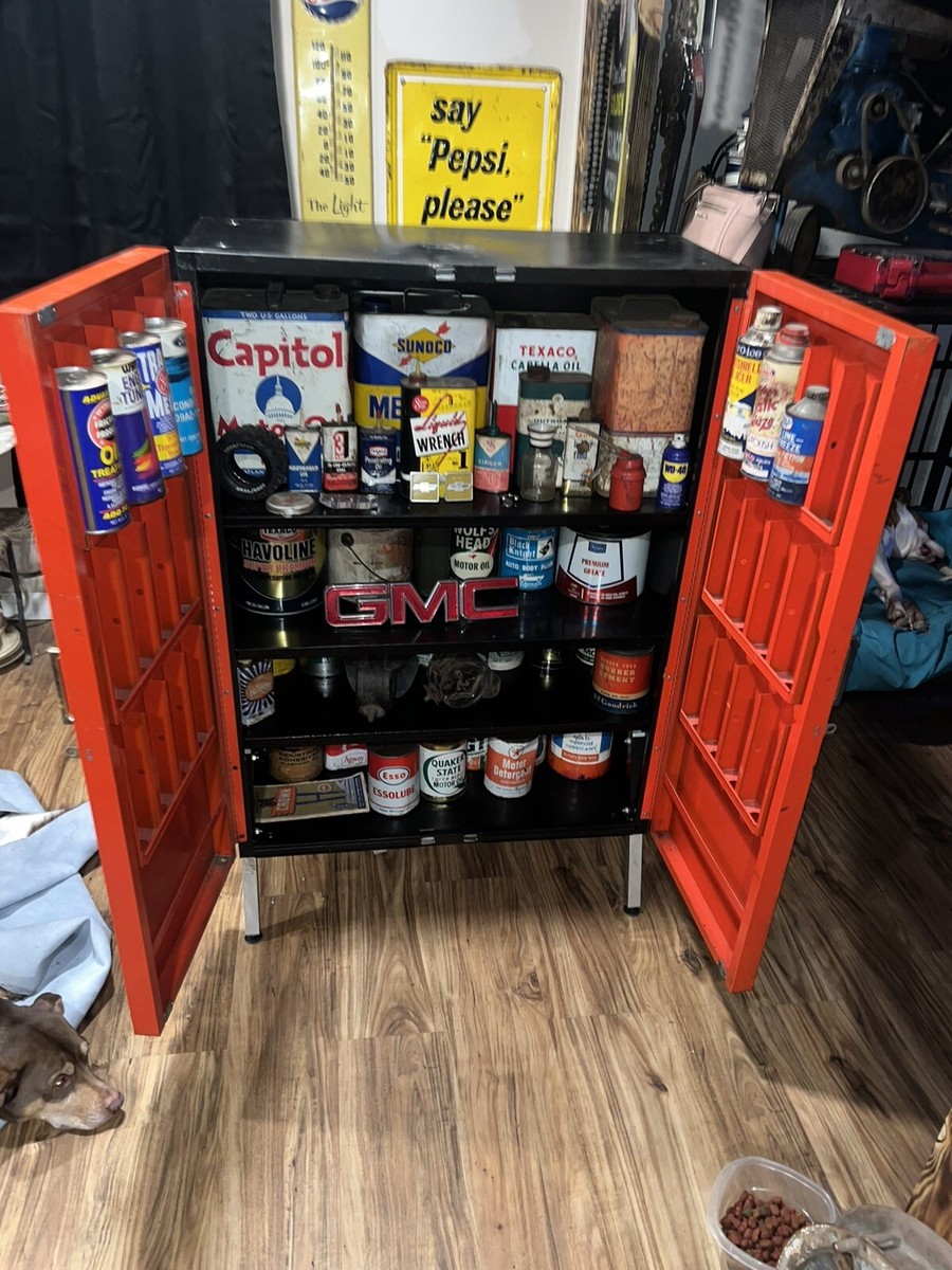 Vintage Motorcraft Oil Cabinet | eBay