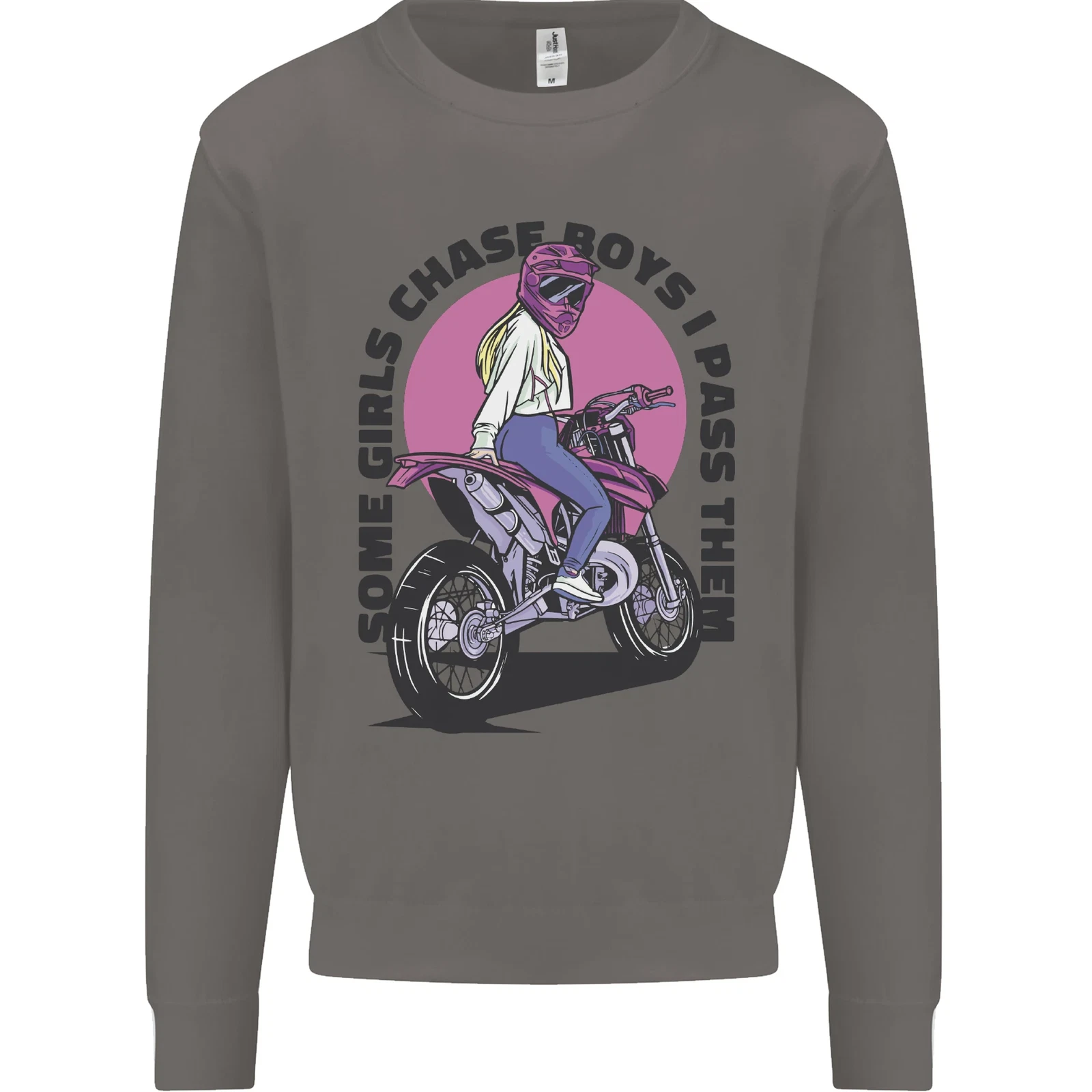Some Girls Chase Motorcycle Biker Sweatshirt for Men