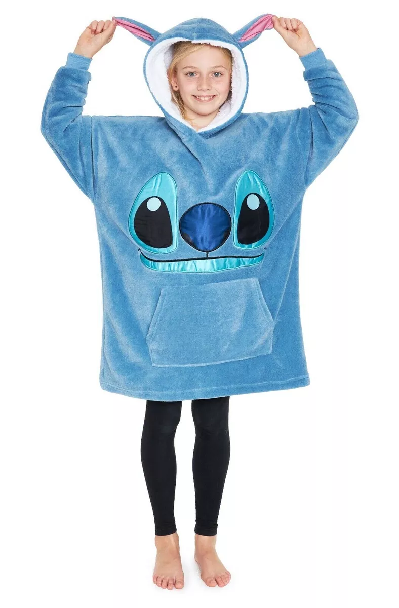 Disney Couverture Capuche Stitch Ohana Sweat Surdimensionné En Polaire  Sherpa