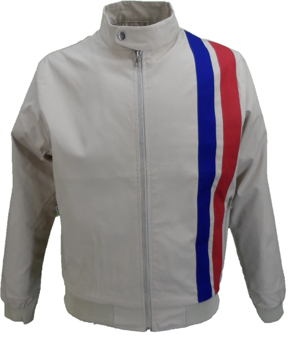 Real Hoxton Mens Beige Rally Jacket Jackets