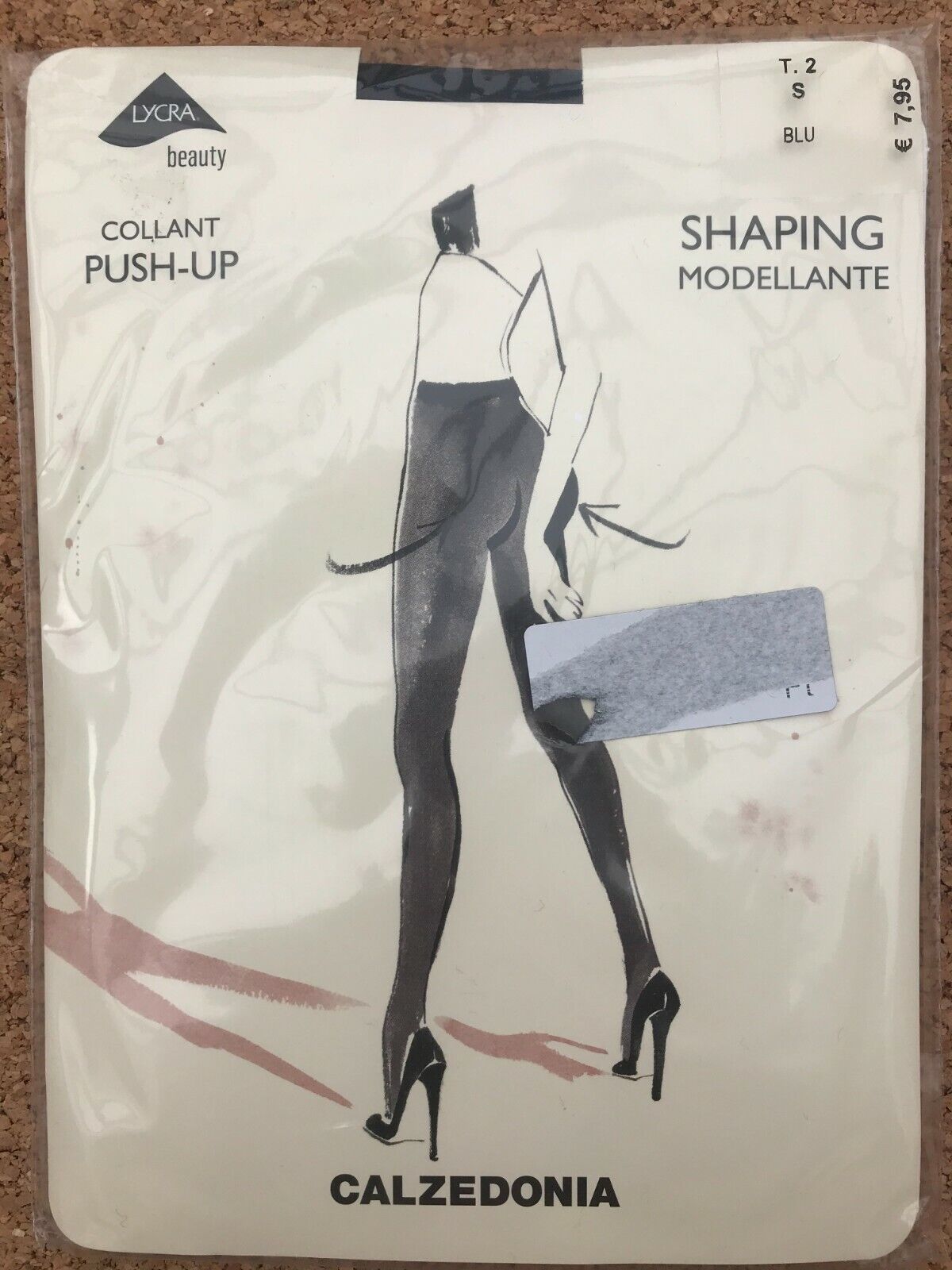 Calzedonia shaping push-up your bottom sheer tights, 2 (S), dark blue, BNWT