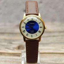 RARE Vintage Soviet Gilded slim mens Watch CHAYKA Cardinal Chaika USSR ЧАЙКА⌚