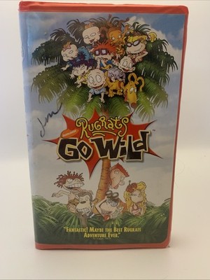 Rugrats Go Wild 1997 VHS Clamshell Orange Tape, Nickelodeon