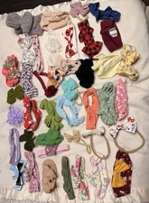 Lot of 40 Girl’s Baby Toddler Headbands & Bows Multi-Color Variety