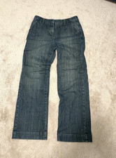 Talbots Womens Straight Stretch Dark Wash Blu...