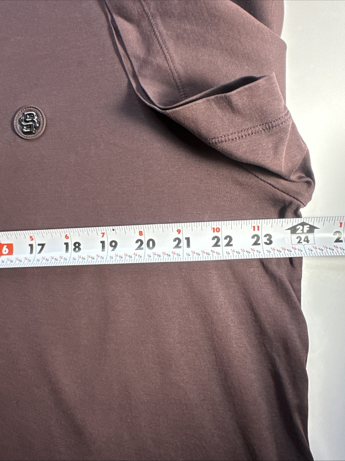 Hugo Boss DOUBLE-MONOGRAM POLO SHIRT IN MERCERISED COTTON Deep Burgundy Large thumbnail 16