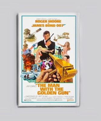 Man With The Golden Gun v2 - 2''x3'' Poster MAGNET roger moore james bond 007 1974