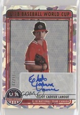 2023 USA Baseball Stars & Stripes Crystals 16/23 Elliot Cadieux Lanoue Auto 0w7